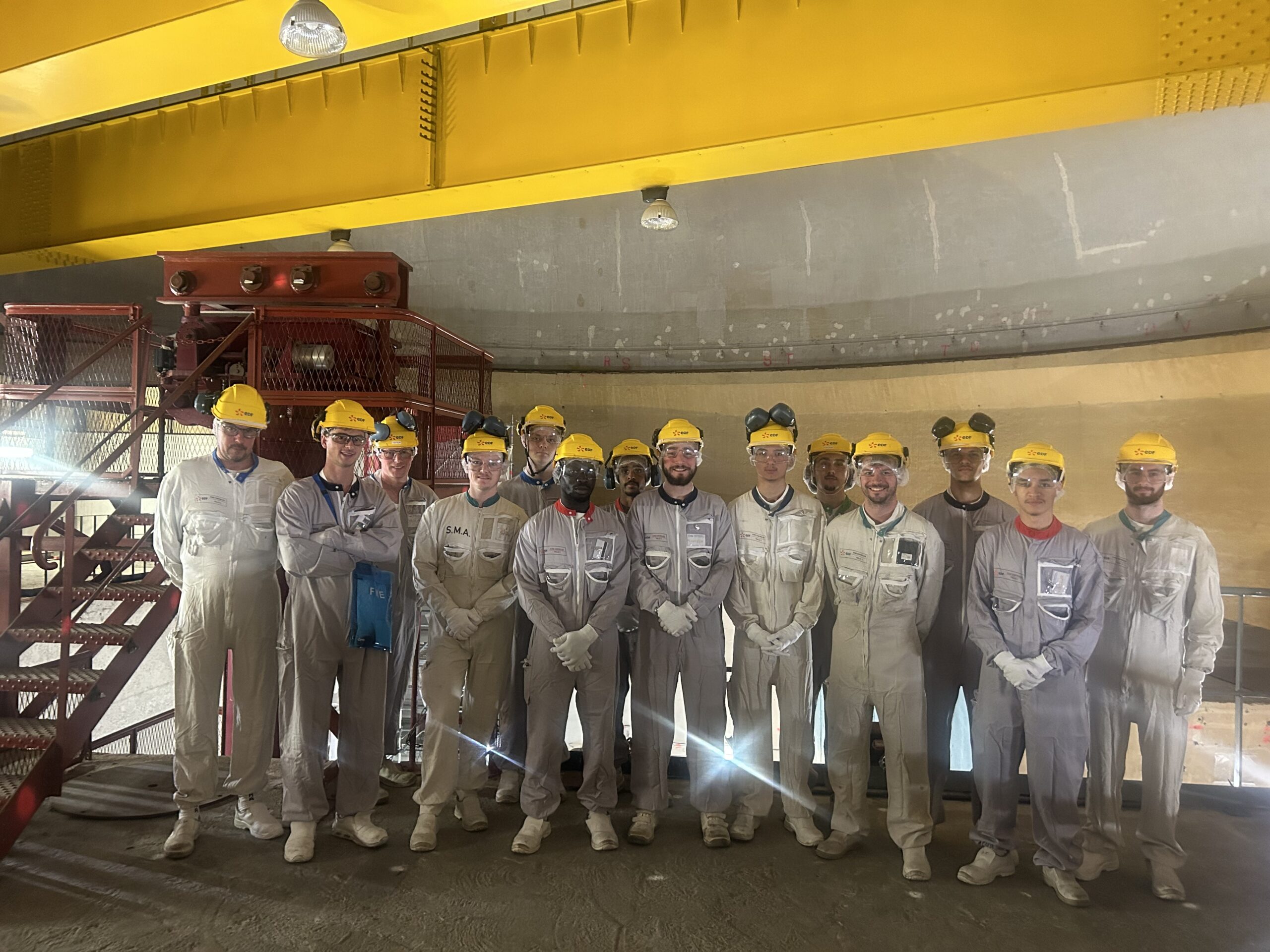 Visite de la centrale nucléaire en déconstruction de Brennilis - étudiants de BTS CPRP