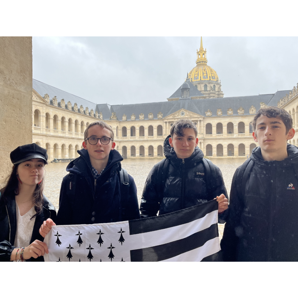 Les lycéens de la filière Bilingue Breton-Français à Paris