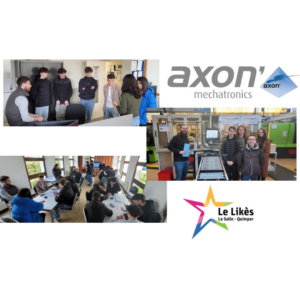 Visite de l'entreprise Axon' Mechatronics par les élèves de 1ères STI2D