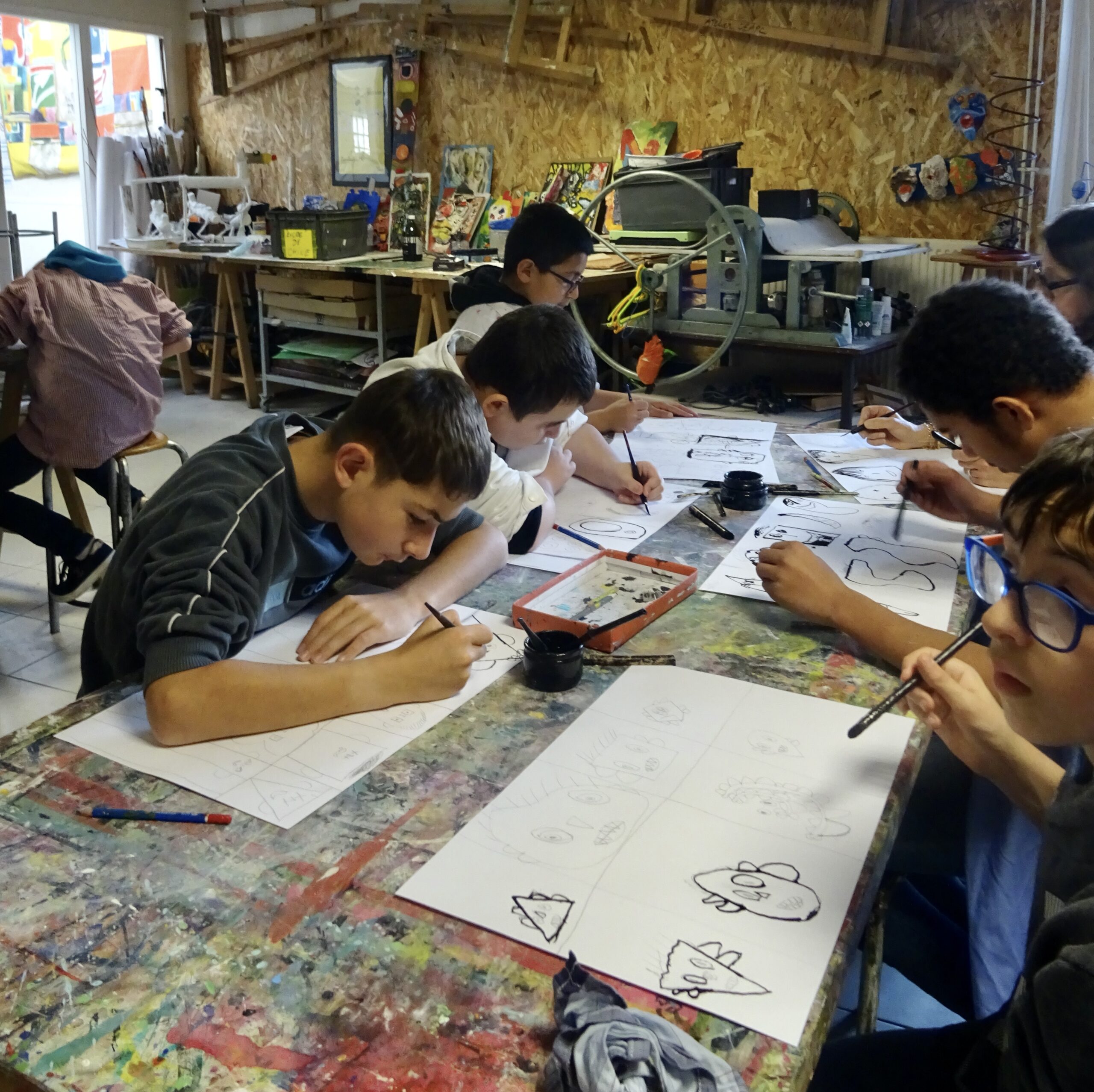 Le Dispositif Ulis au centre artistique de Plogastel St-Germain